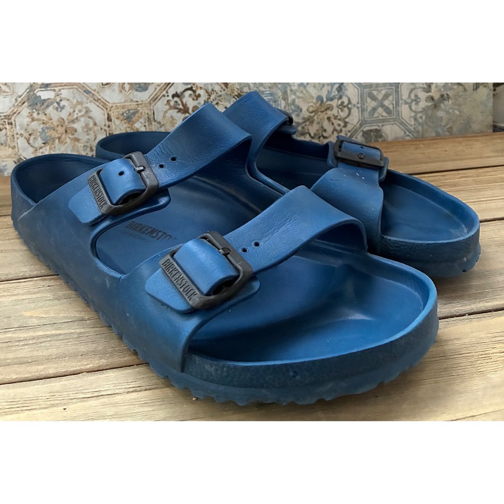 Birkenstock Arizona EVA Navy Blue Mens Waterproof Sandals Strap Buckle Size 12